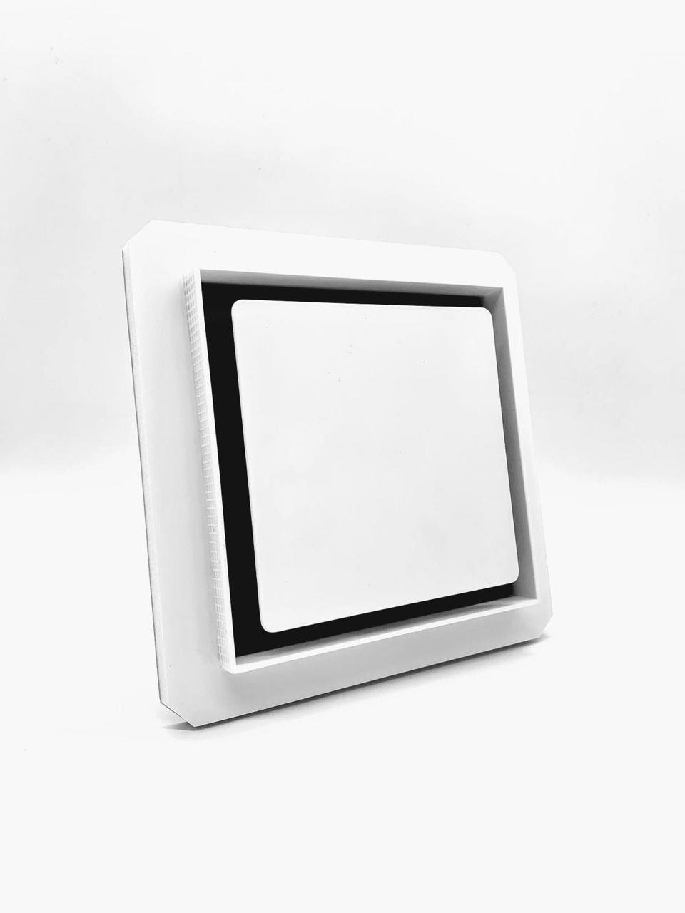 Теневой магнитный диффузор с вентилятором квадратный под плитку 150х150/100 мм