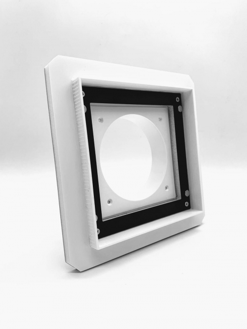 Теневой магнитный диффузор квадратный под плитку 150х150/100 мм