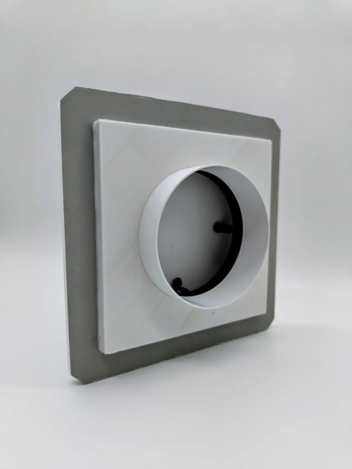 Теневой магнитный диффузор квадратный под плитку 150х150/100 мм